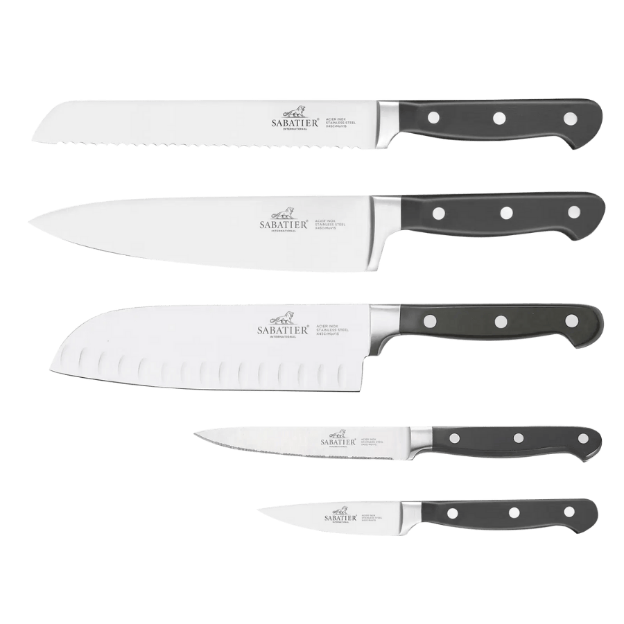 

Lion Sabatier International Pluton Knivsæt 5 dele Stål/Sort